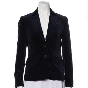 Theory Midnight Blue Velvet Blazer